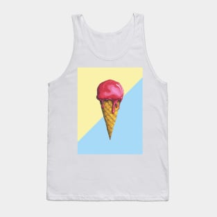 Raspberry Ice-cream Cone Tank Top